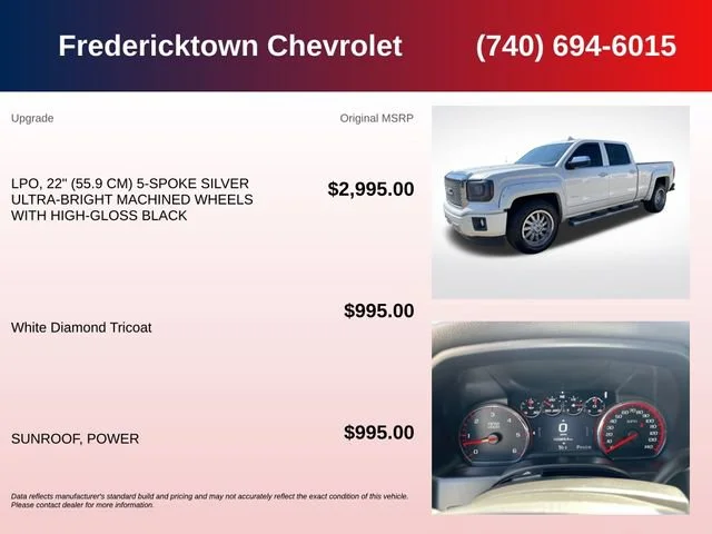 Used 2015 WHITE DIAMOND TRICOAT GMC Denali image 5