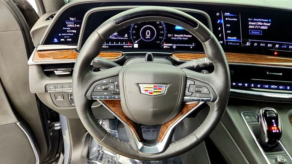 Used 2021 Satin Steel Metallic Cadillac 4WD 4dr Sport Platinum w/ Super Cruise & Night Vision image 13