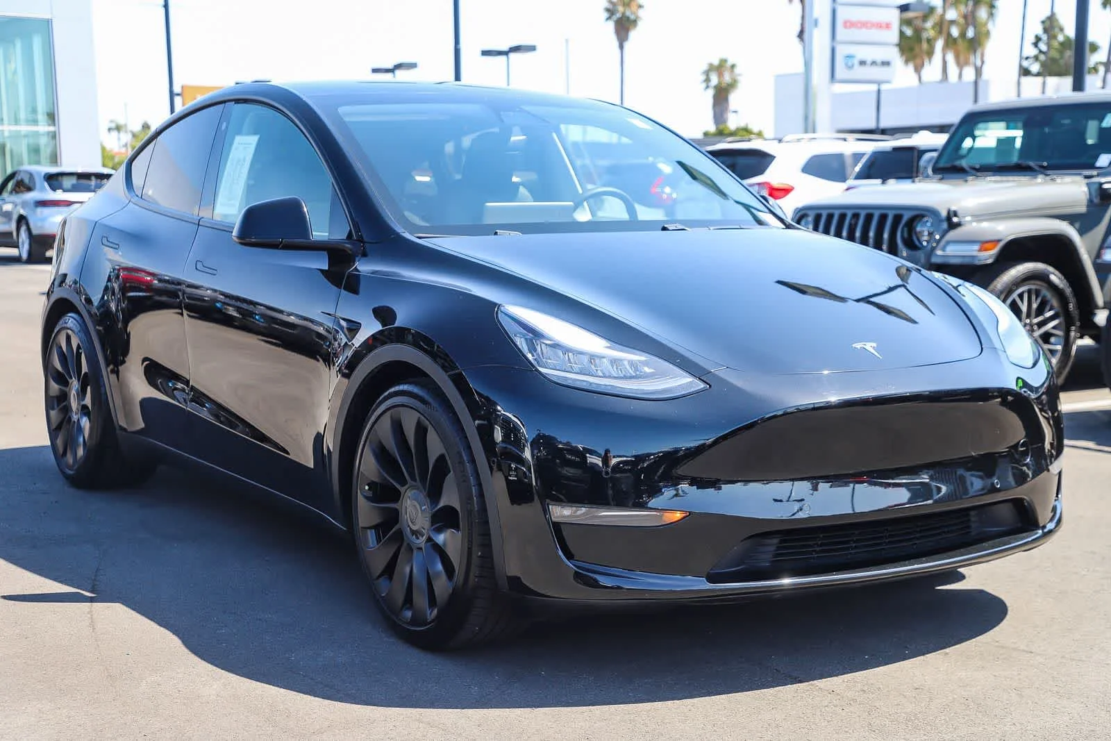 Used 2021 White Tesla Performance image 3