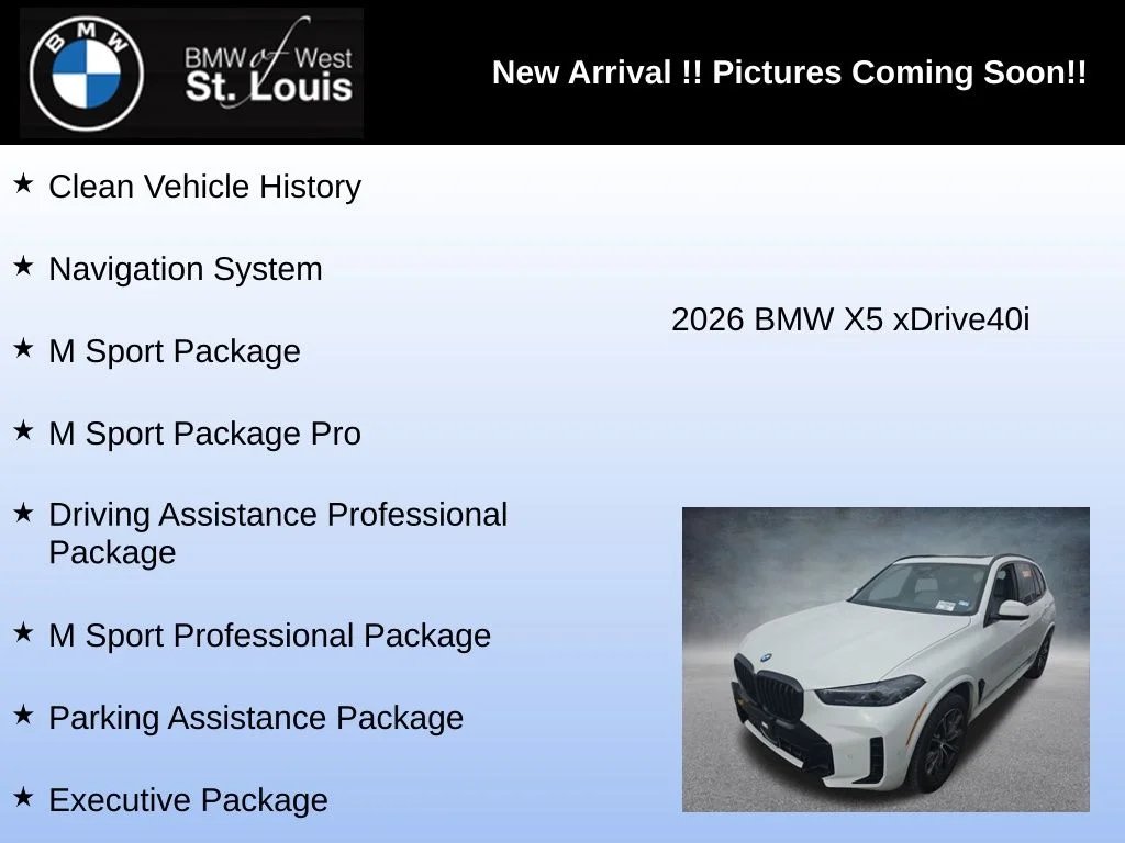 Used 2026 White BMW xDrive40i image 5