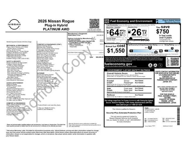 New 2026 Moonrock Gray Nissan Platinum image 33