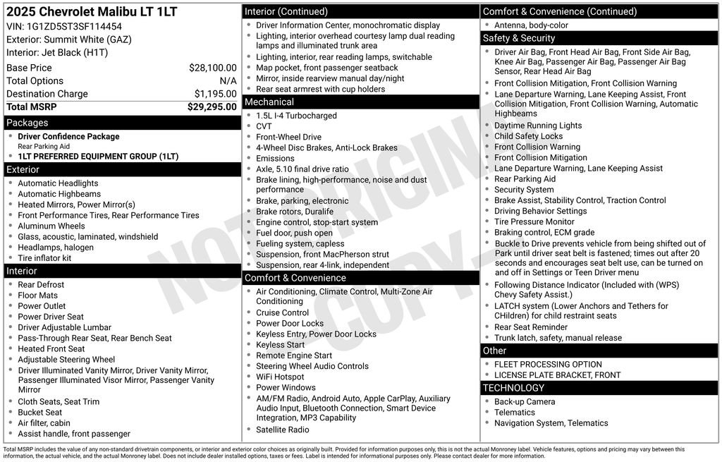 Used 2025 White Chevrolet LT image 6