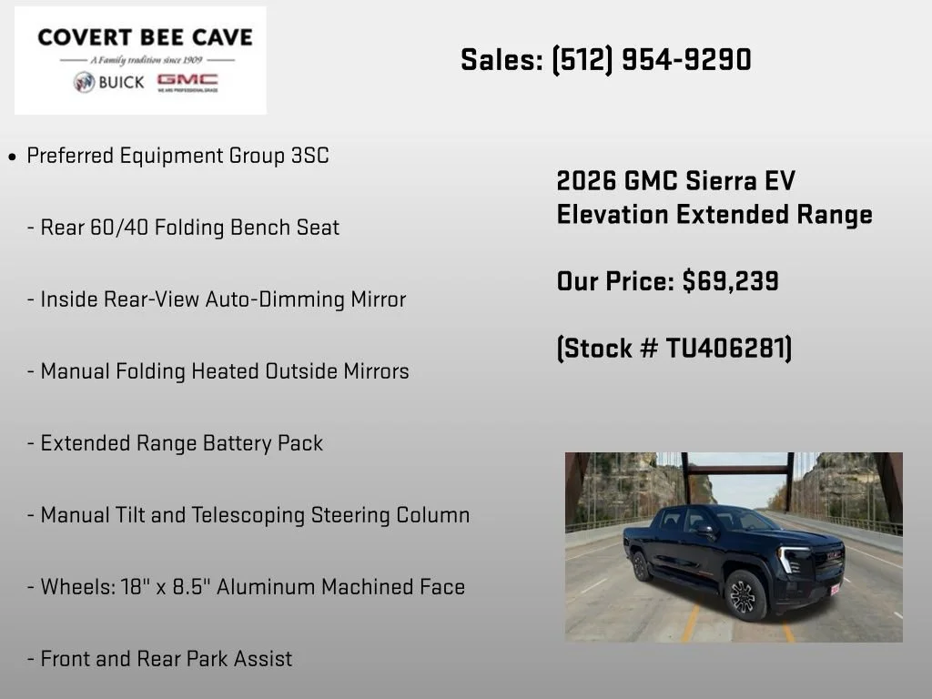 New 2026 Onyx Black GMC Elevation Extended Range image 6