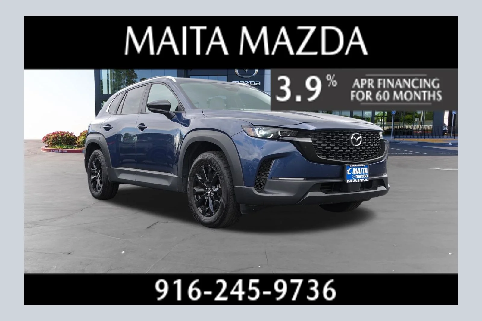 Certified Used 2025 Ingot Blue Metallic Mazda 2.5 S Premium Package image 1