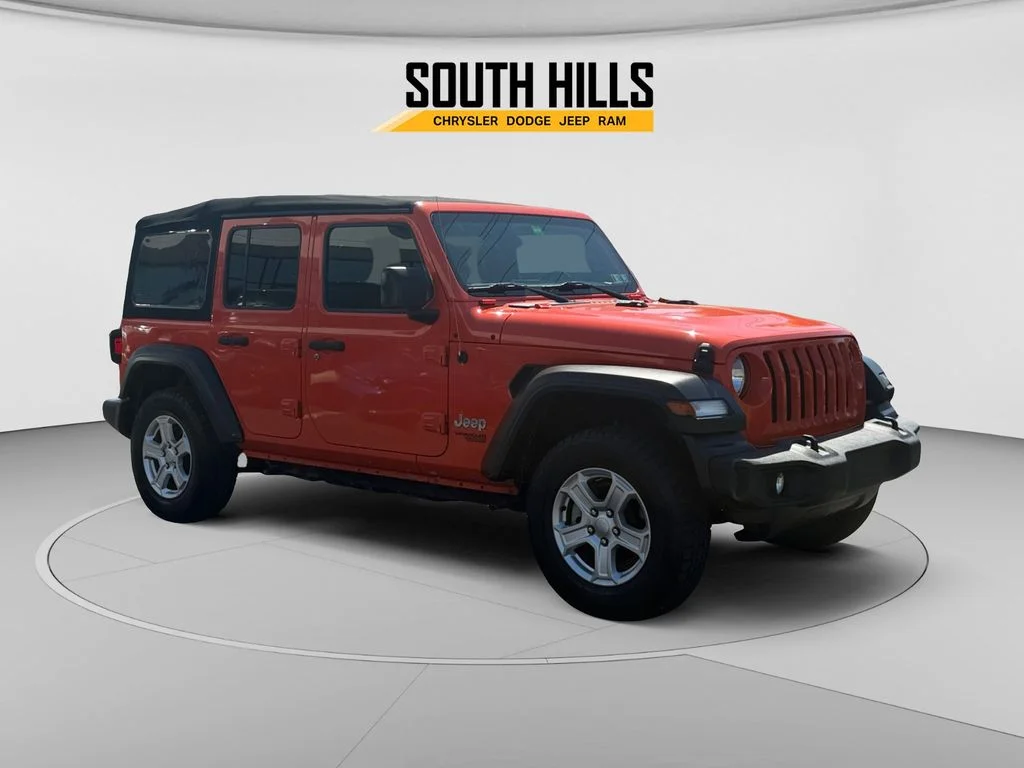 Certified Used 2019 Orange Jeep Unlimited Sport S image 7