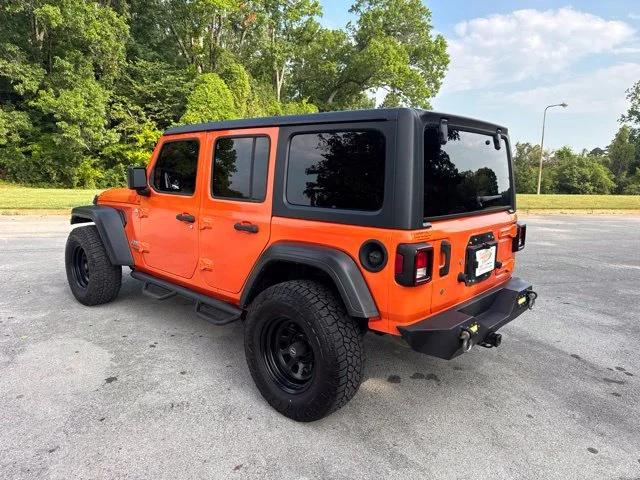 Used 2018 Orange Jeep Unlimited Sport S image 5
