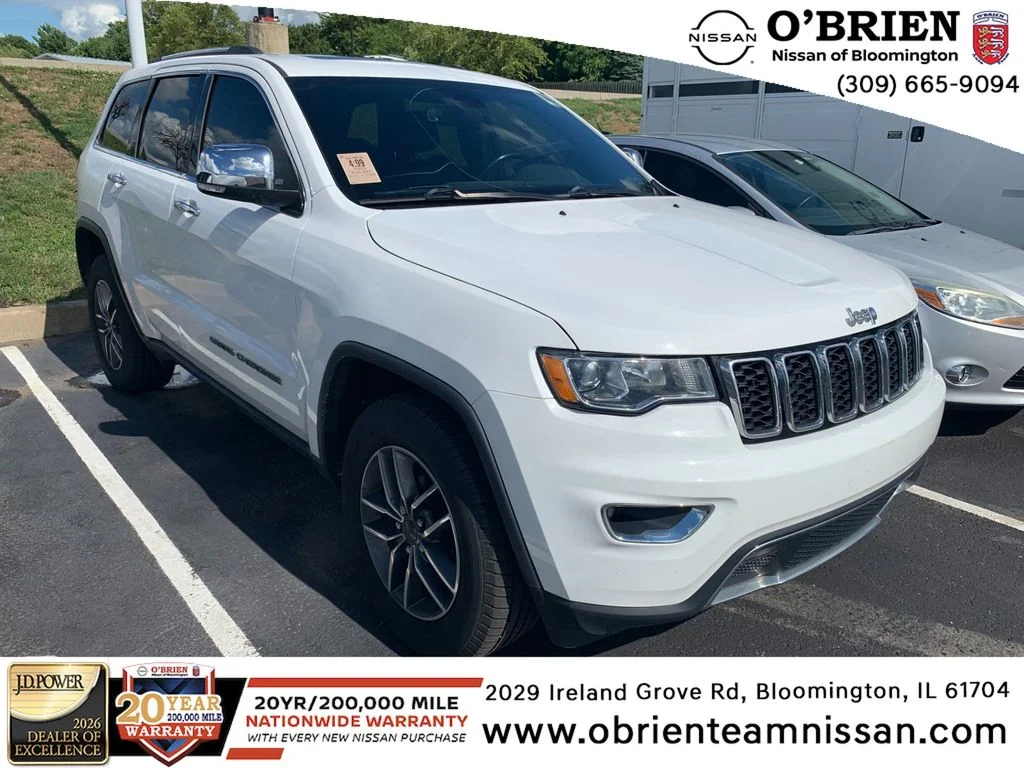 Used 2020 Bright White Clearcoat Jeep Limited image 1