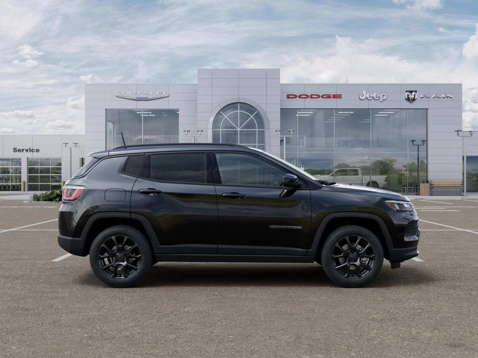 New 2026 Diamond Black Crystal Pearlcoat Jeep Latitude image 48