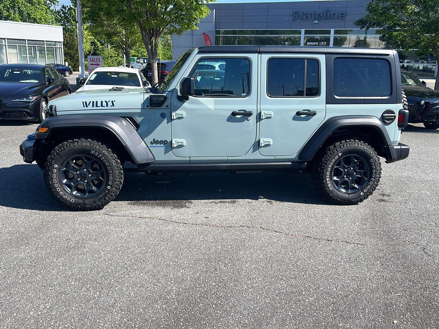 Used 2023 Jeep Wrangler 4xe Willys 4XE with VIN 1C4JJXN60PW684157 for sale in Fort Mill, SC