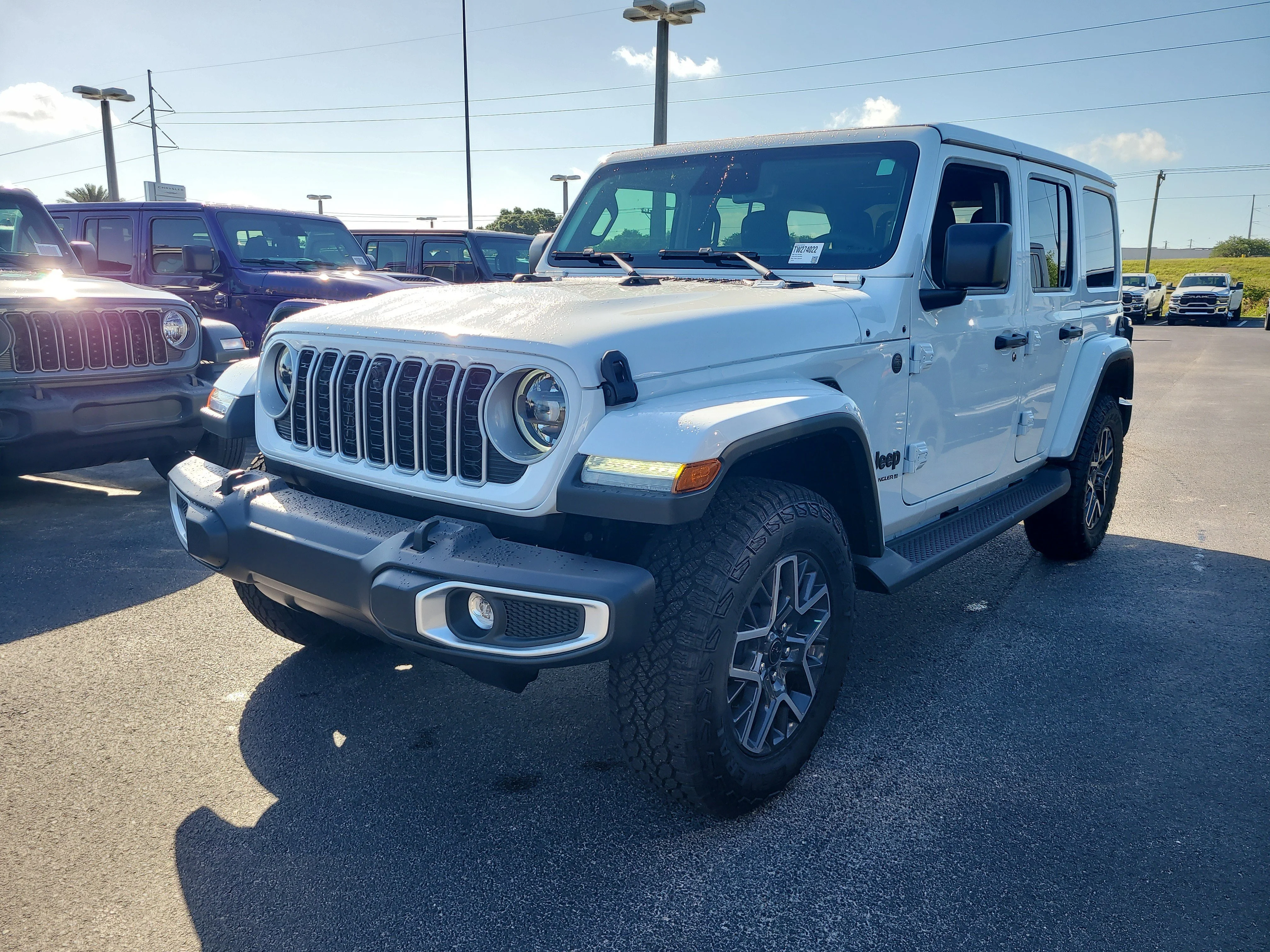 New 2026 Bright White Clearcoat Jeep Sahara image 4