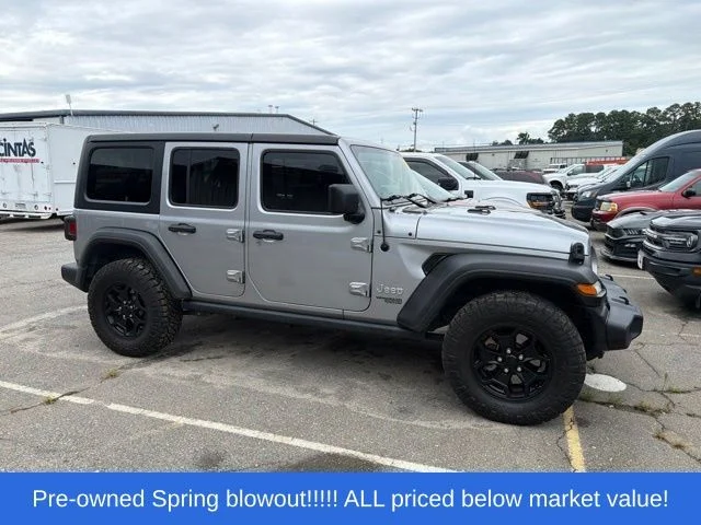 Used 2021 Silver Jeep Unlimited Sport S image 9