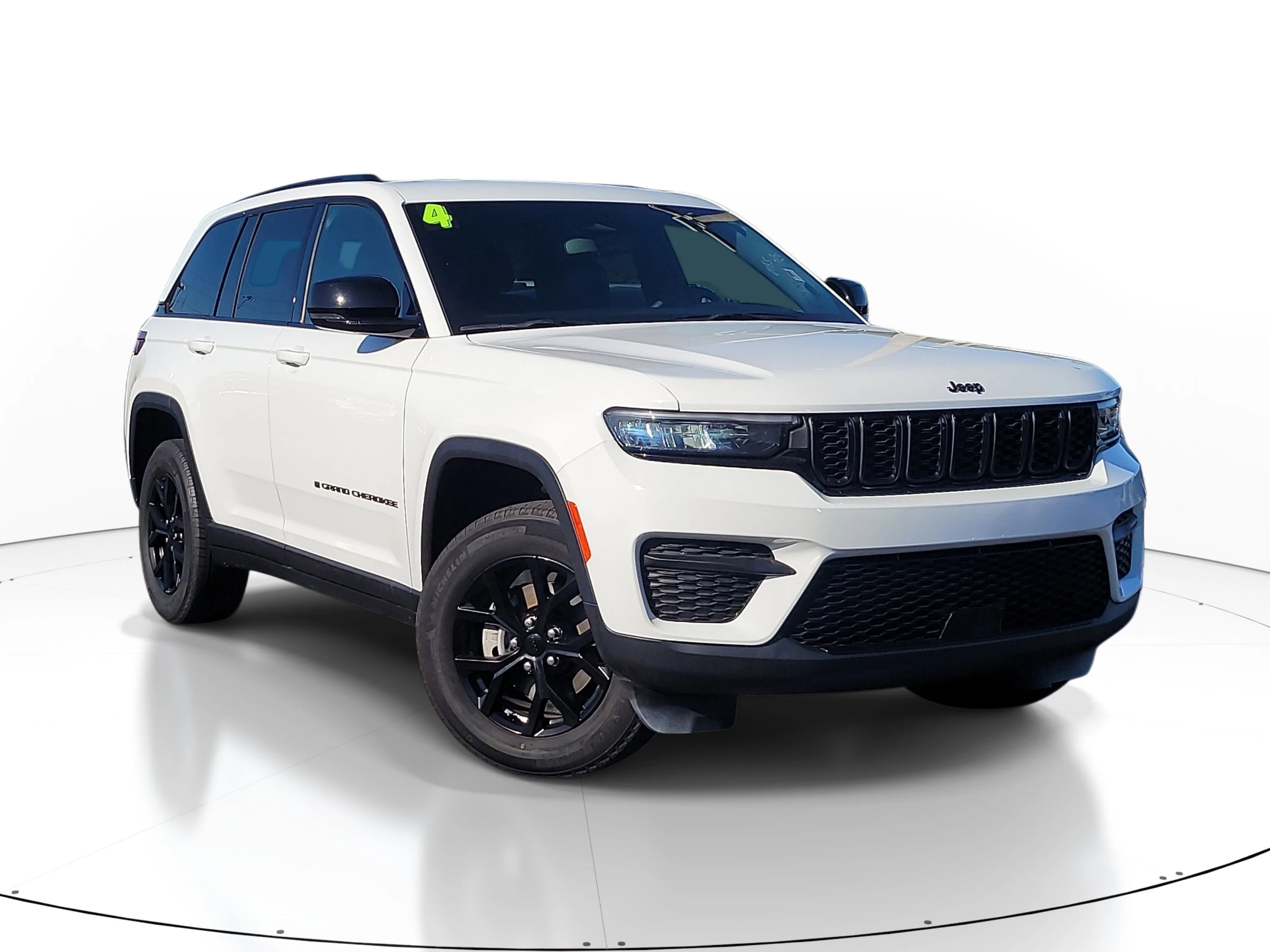 Used 2024 Bright White Clearcoat Jeep Altitude image 1
