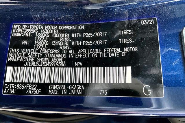 Certified Used 2021 NAUTICAL BLUE ME Toyota  image 33