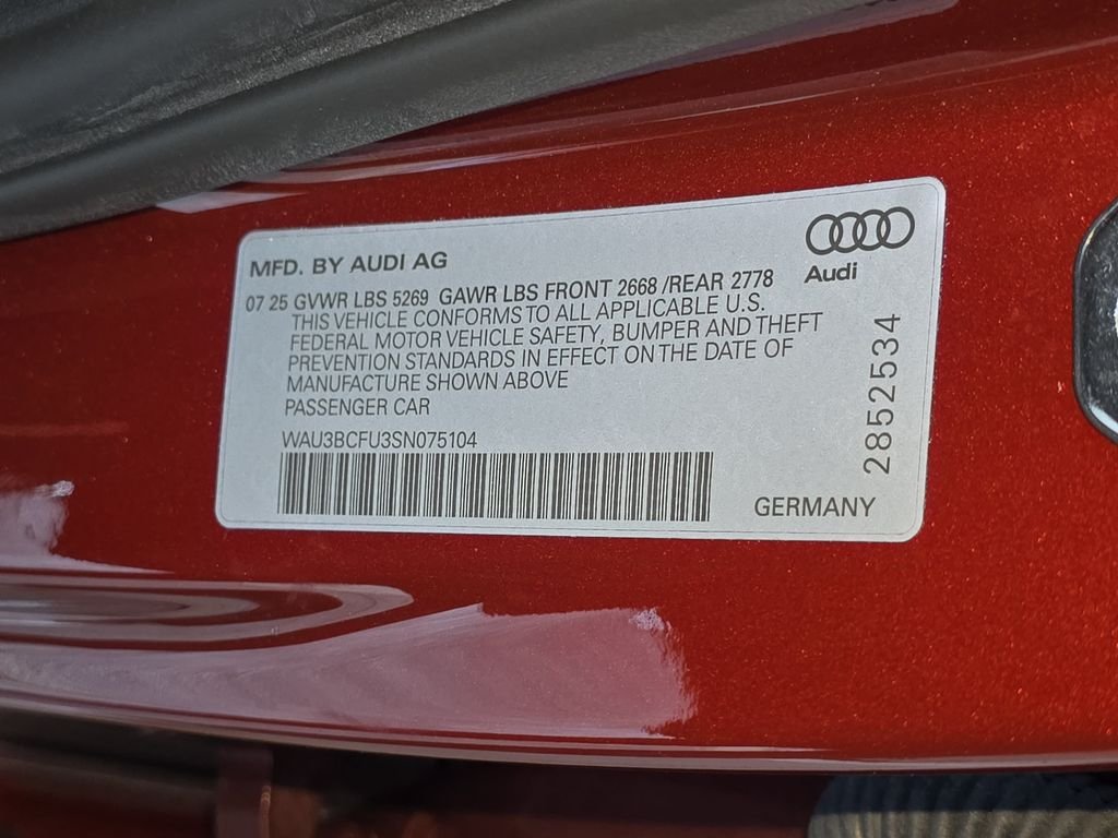 Used 2025 Red Audi 2.0T Premium image 37