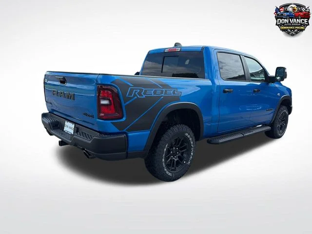 New 2026 Hydro Blue Pearl-Coat Exterior Paint RAM Rebel image 5