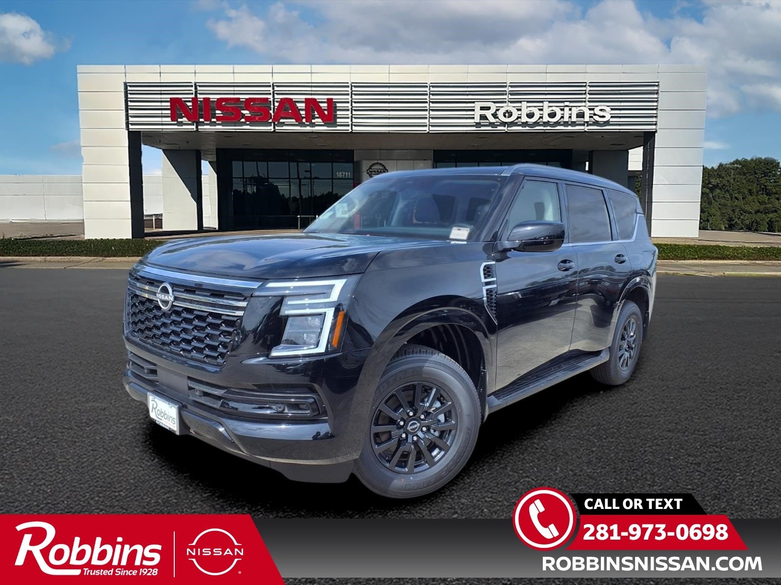 2026 Nissan Armada SV Black at Robbins Nissan