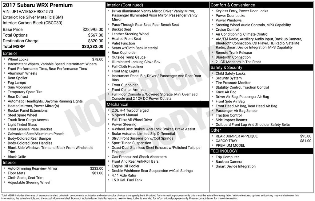 Used 2017 Silver Subaru Premium image 3