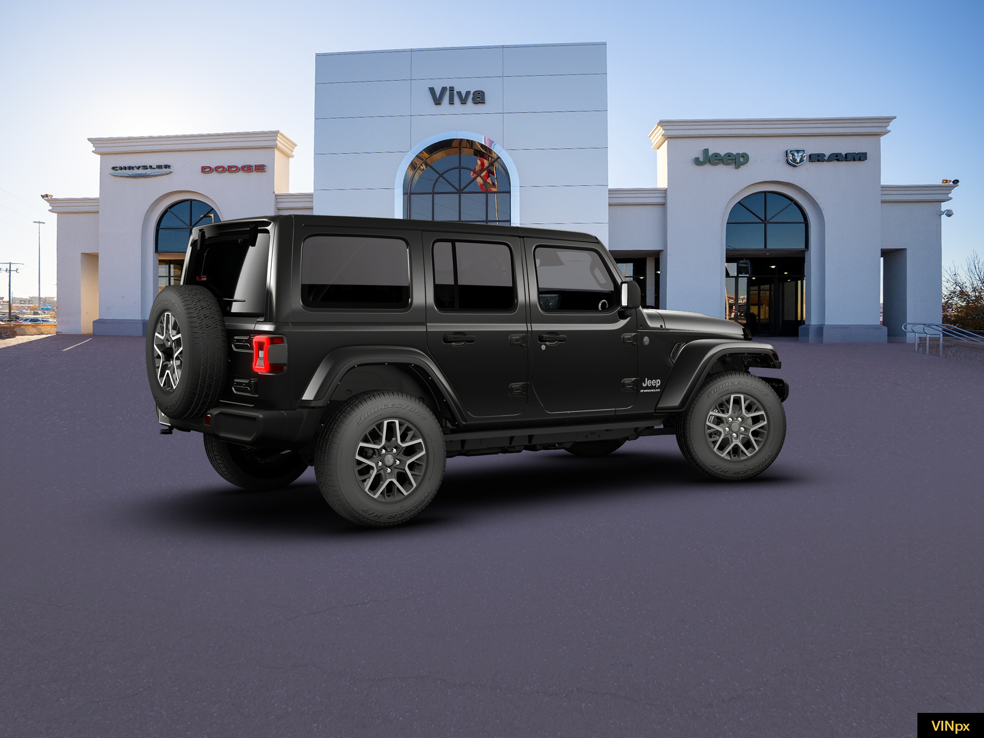New 2026 Black Clear-Coat Exterior Paint Jeep Sahara image 8