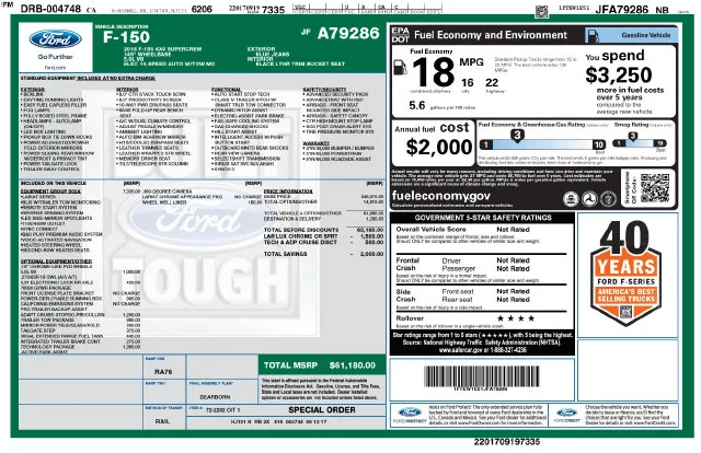 Used 2018 Blue Ford Lariat image 22
