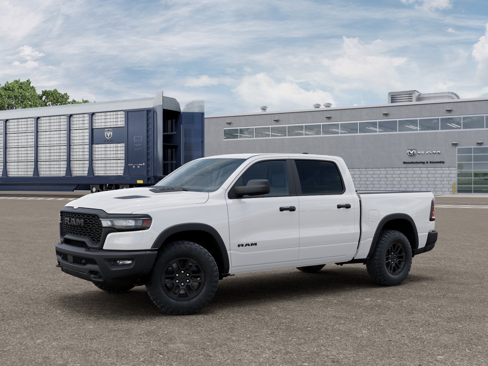 New 2027 Bright White Clear-Coat Exterior Paint RAM REBEL image 2