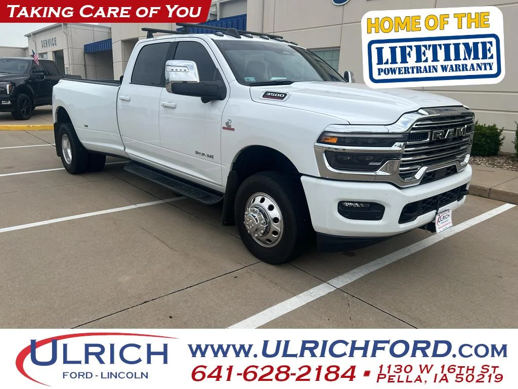 Used 2025 Bright White Clearcoat Ram Laramie image 1