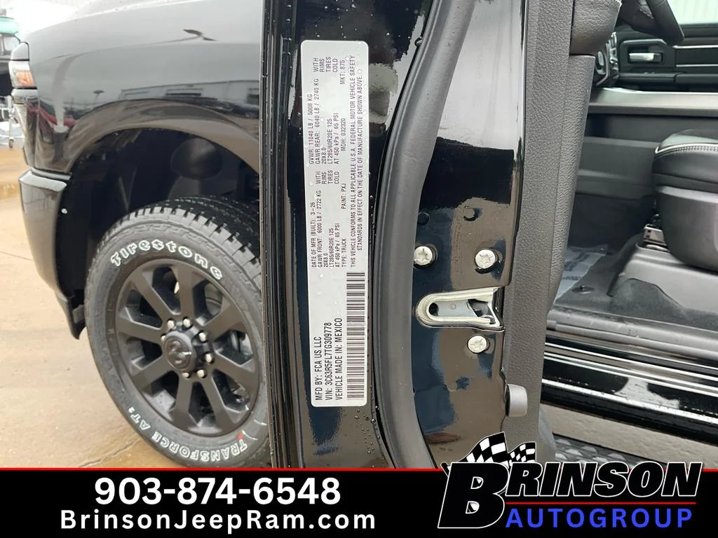 New 2026 Diamond Black Crystal Pearl-Coat Exterior Paint RAM Laramie image 19