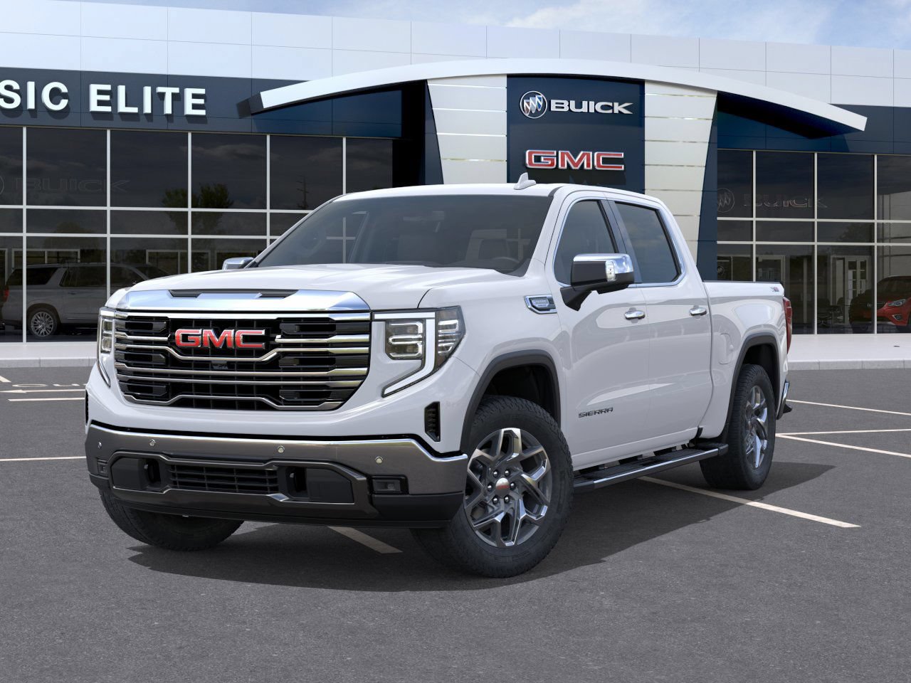 New 2026 Glacier White Tricoat GMC SLT image 6