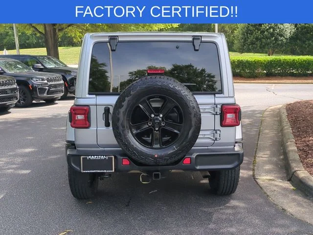 Used 2021 Silver Jeep Unlimited Sahara Altitude image 4