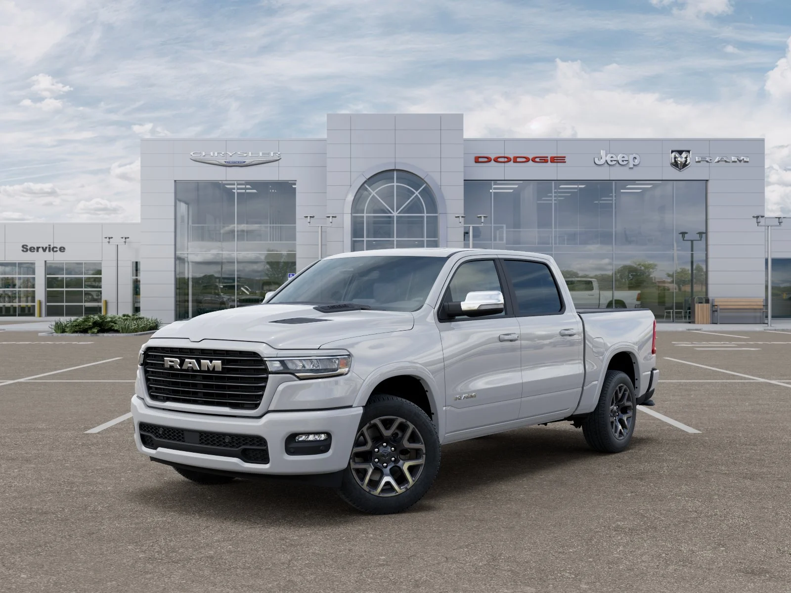 New 2026 Bright White Clear-Coat Exterior Paint RAM Laramie image 40