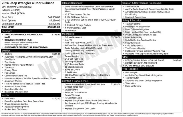 New 2026 41 Exterior Paint Jeep Rubicon image 15