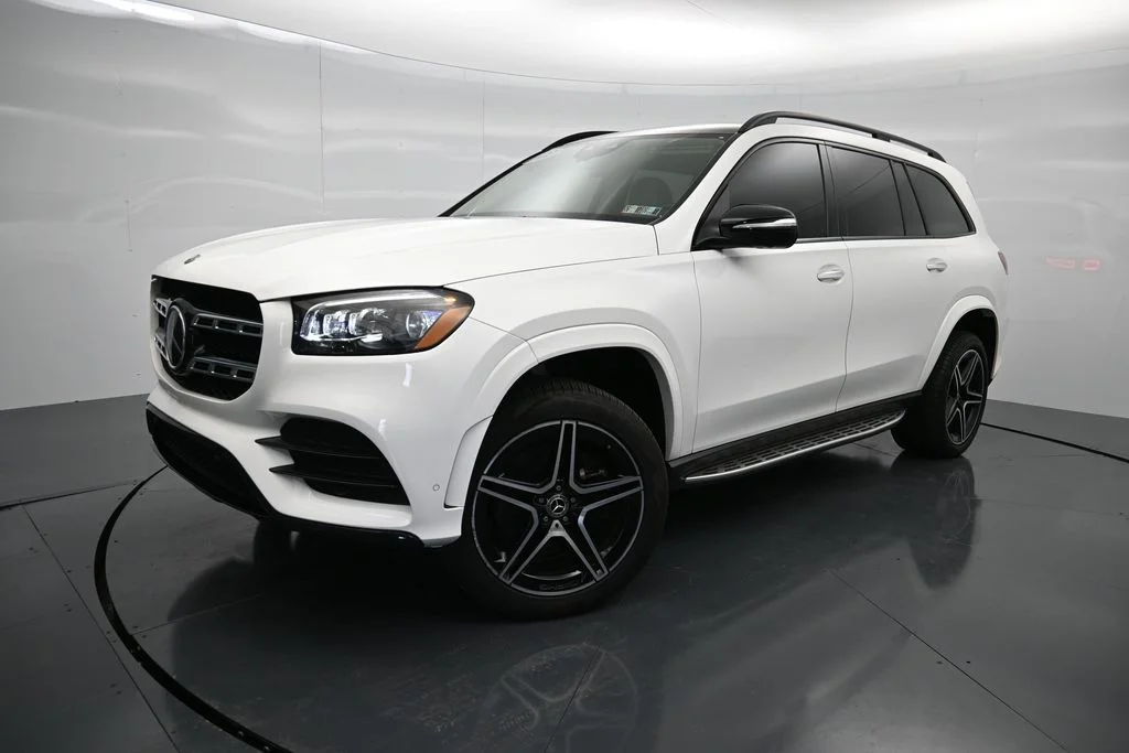 Used 2022 White Mercedes-Benz GLS 450 image 1