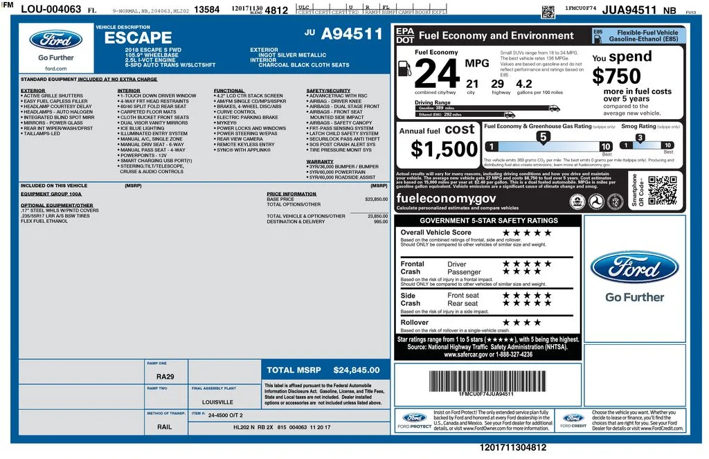 Used 2018 Ingot Silver Ford S image 10
