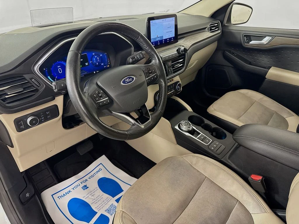 Used 2020 White Metallic Ford Titanium image 10