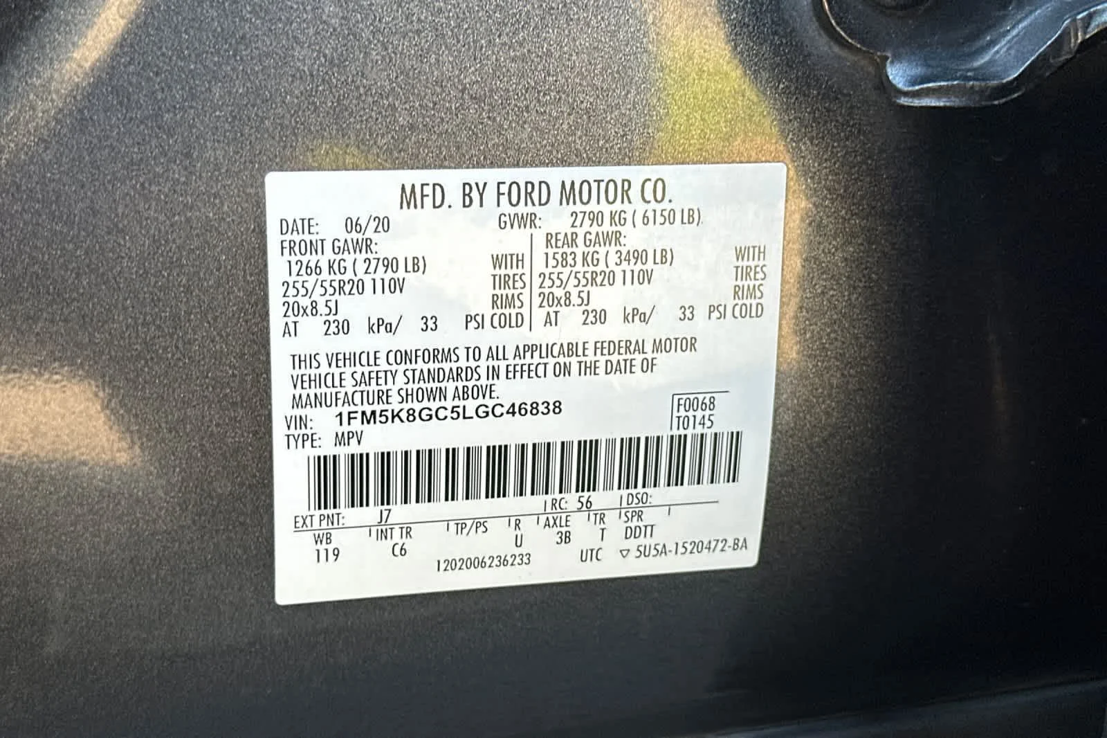 Used 2020 Magnetic Metallic Ford ST image 30
