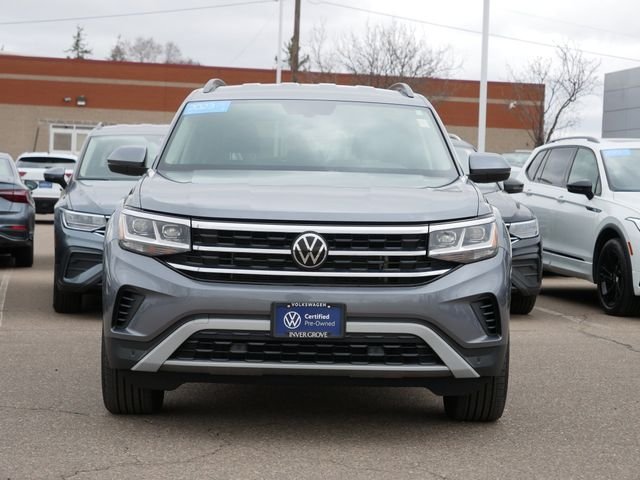 Certified 2023 Volkswagen Atlas SE w/Tech with VIN 1V2HP2CA1PC548904 for sale in Inver Grove Heights, Minnesota