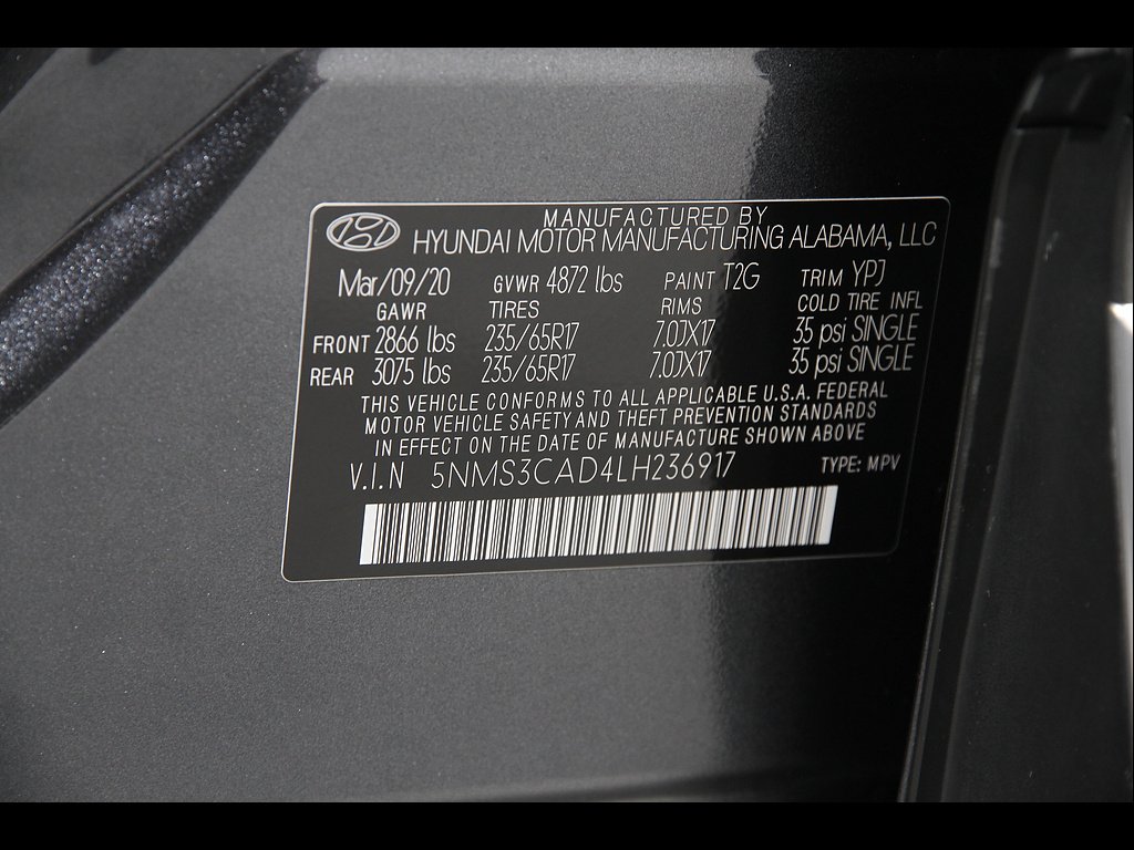 Used 2020 Portofino Gray Hyundai SEL image 22