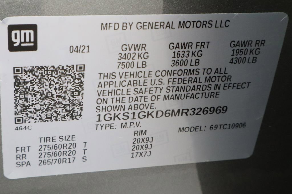 Used 2021 SATIN STEEL METALLIC GMC SLT image 40