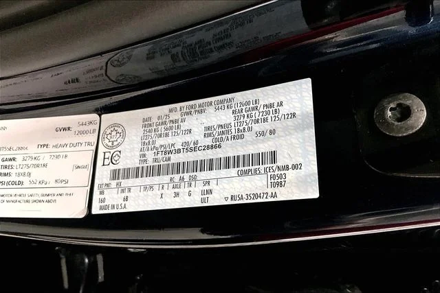 Used 2025 Antimatter Blue Metallic Ford Lariat image 41