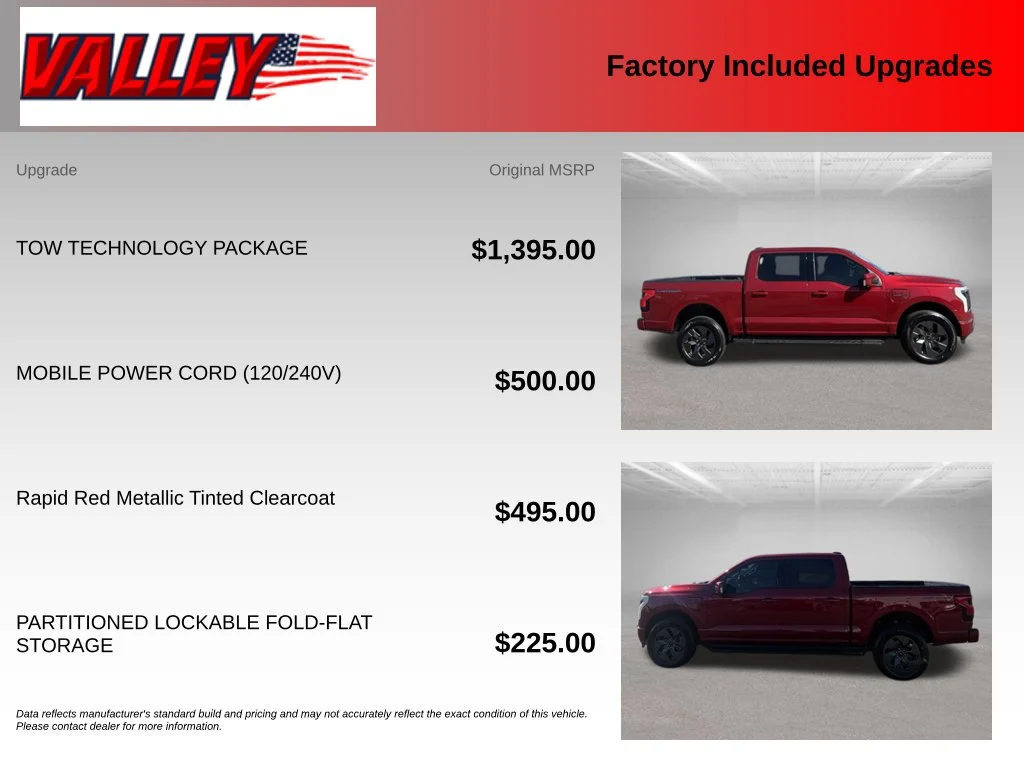 Used 2023 Red Metallic Ford Lariat image 6