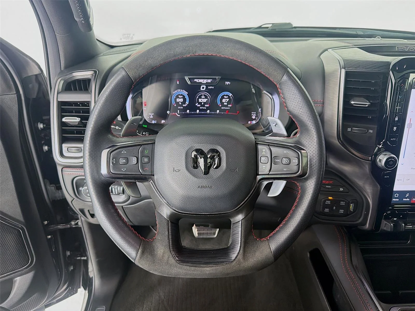 Used 2024 Diamond Black Crystal Pearlcoat Ram TRX image 12