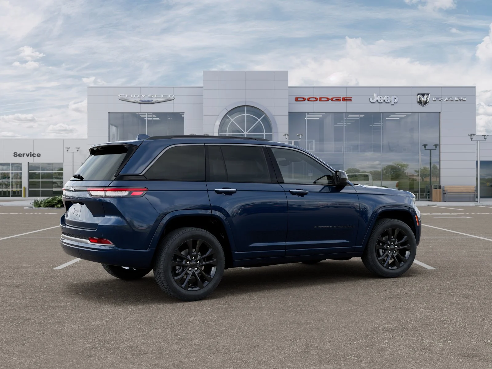 New 2026 Fathom Blue Pearl-Coat Exterior Paint Jeep Limited Reserve image 4