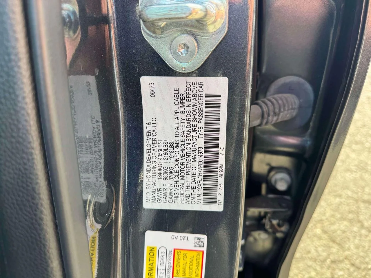 Used 2023 Meteorite Gray Metallic Honda EX-L image 15