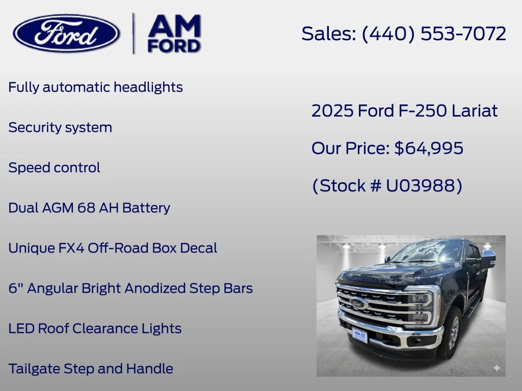Certified Used 2025 Black Metallic Ford Lariat image 33