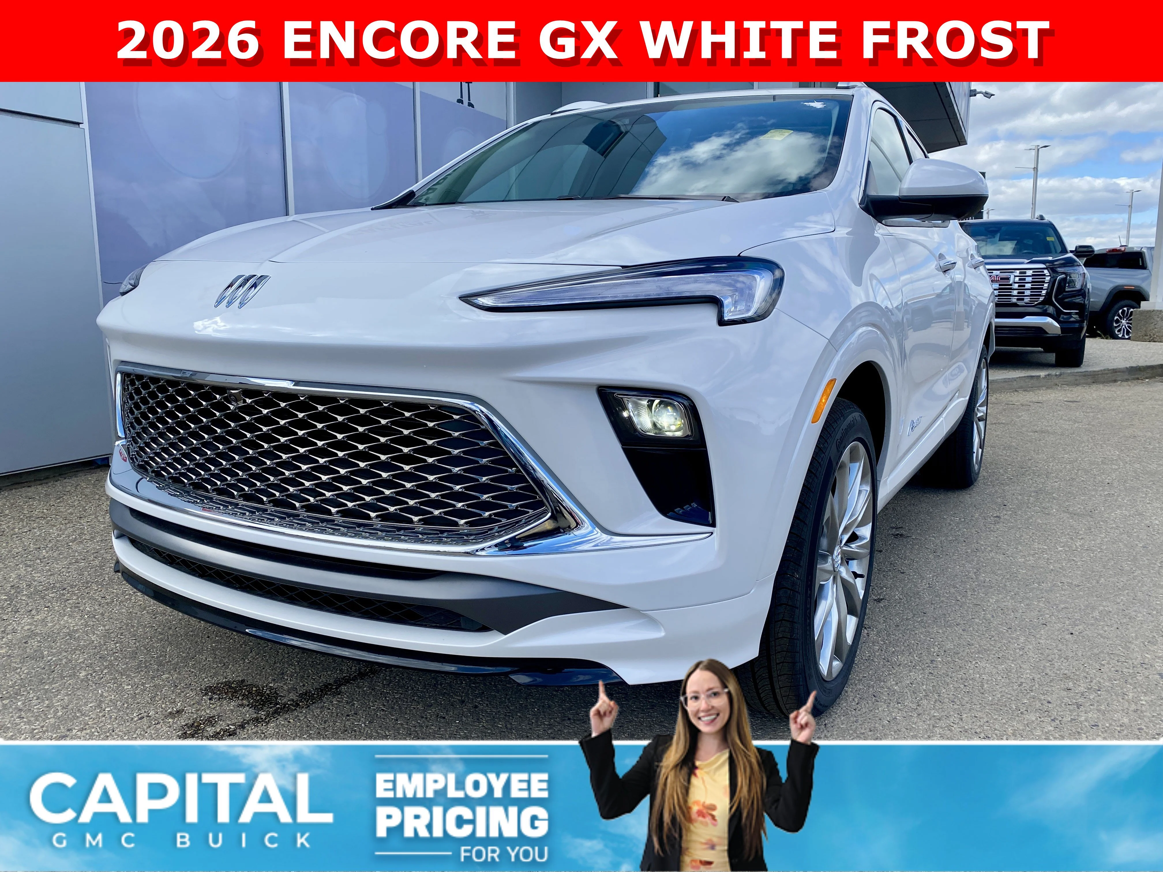 New 2026 WHITE FROST TRICOAT Buick Avenir image 1