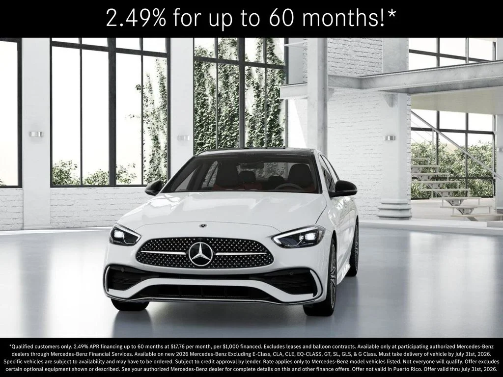 New 2026 Polar White Mercedes-Benz C 300 image 42