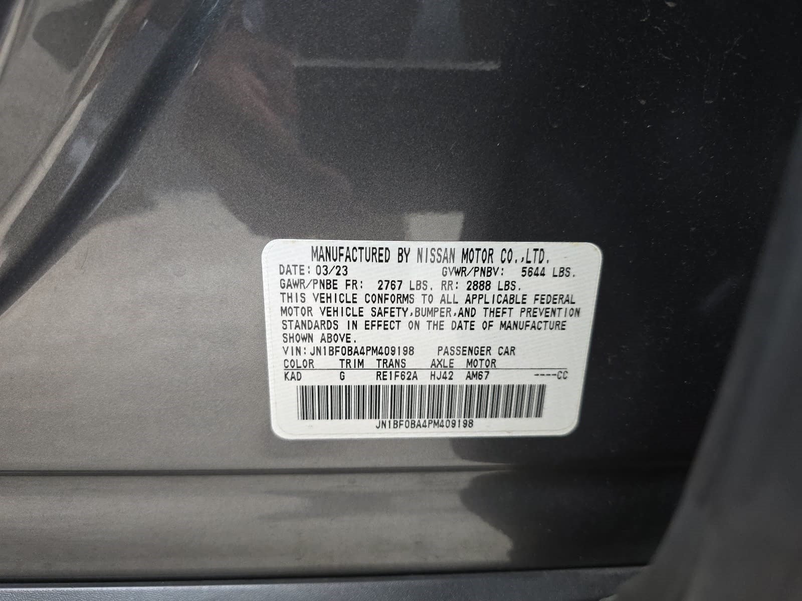 Used 2023 Gun Metallic Nissan EMPOWER+ image 22