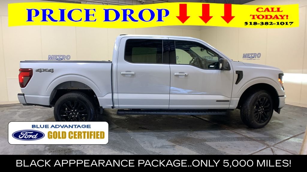 Certified Used 2025 White Metallic Ford XLT image 2