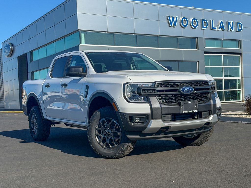 Oxford White 2026 Ford Ranger XLT SuperCrew 4WD Pickup Truck Four-Wheel Drive Automatic