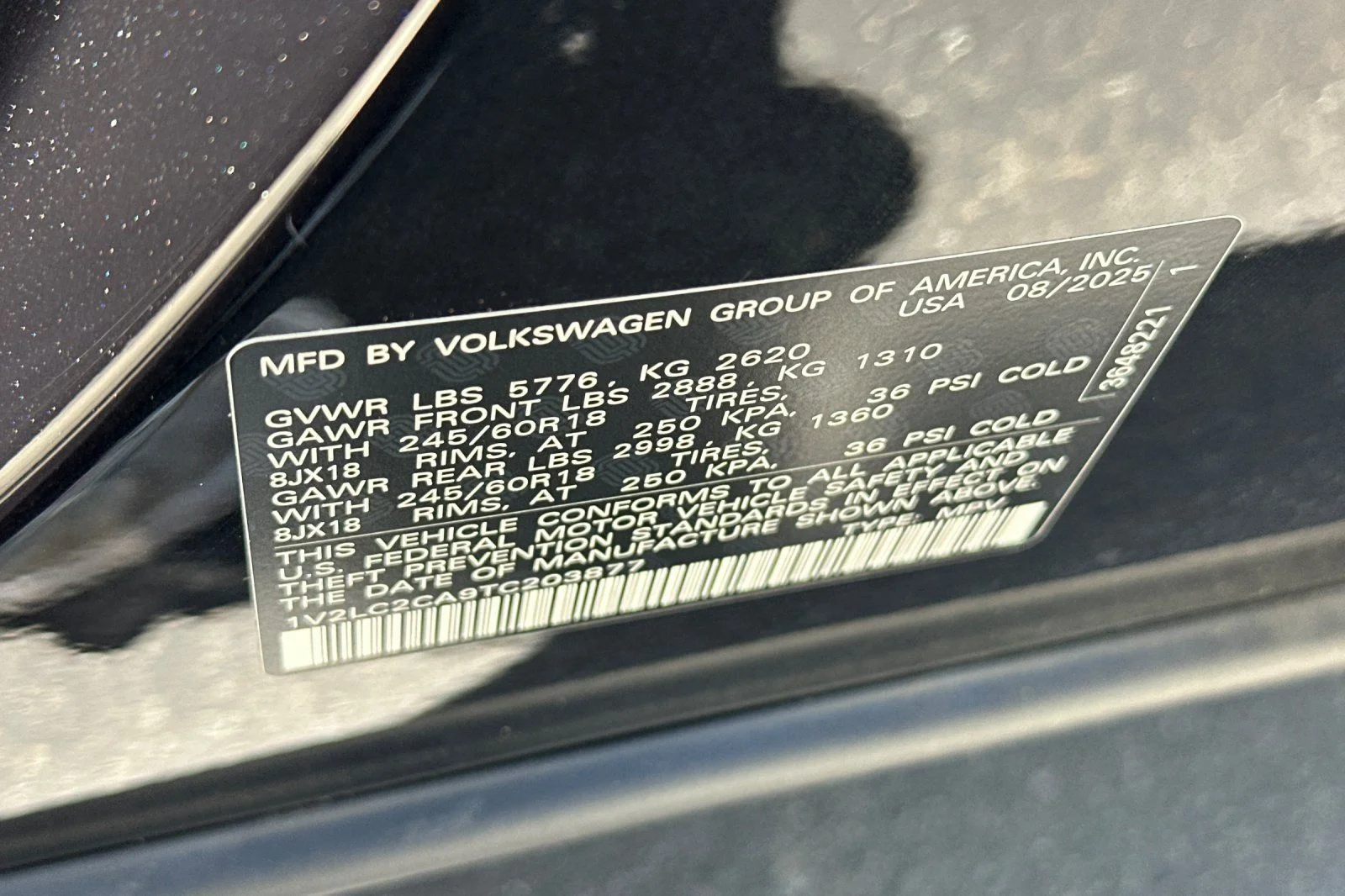 New 2026 Black Volkswagen 2.0T SE image 23