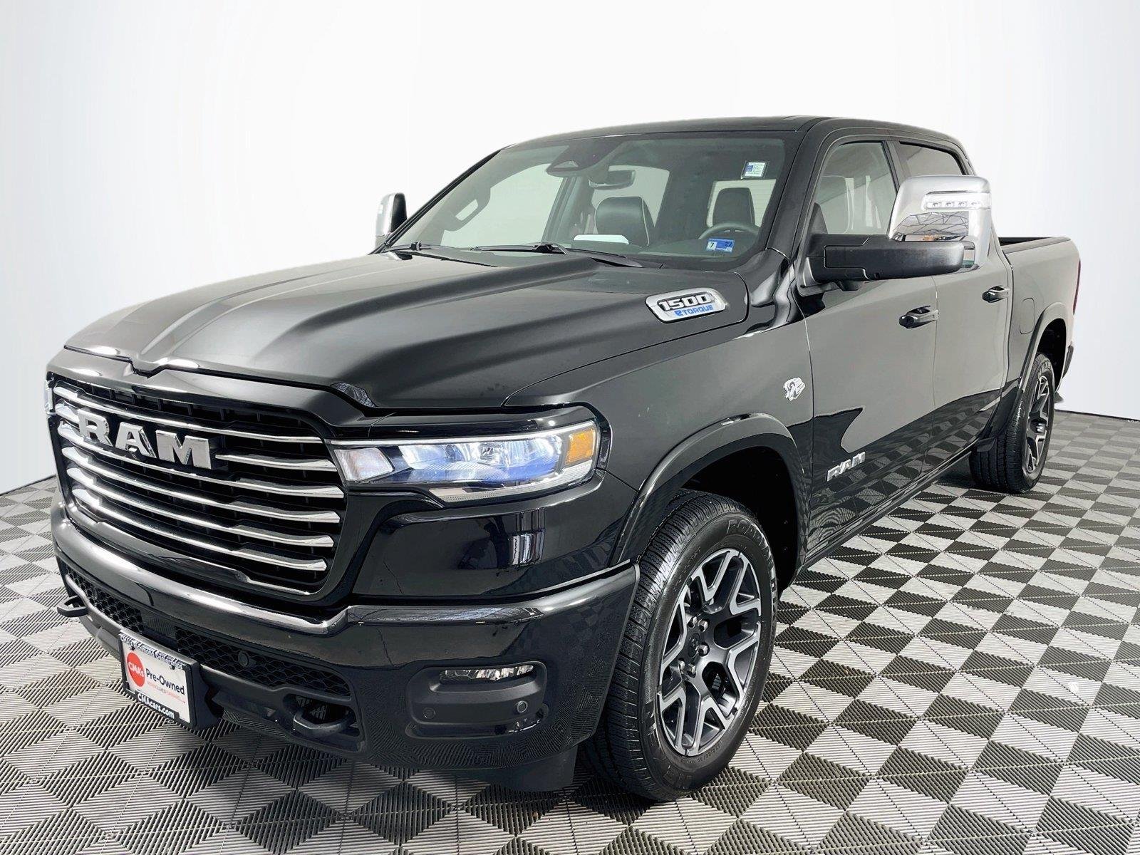 Used 2026 Diamond Black Crystal Pearlcoat Ram Laramie image 3